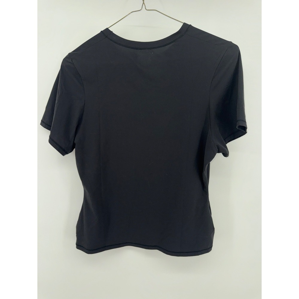 SKIMS T-Shirt XL black Minimalist Crew Neck Stretch Career clean girl office - Picture 3 of 5
